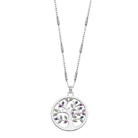 COLLIER ARBRE DE VIE LOTUS SILVER LP1890 1 1 ARGENT FEMME