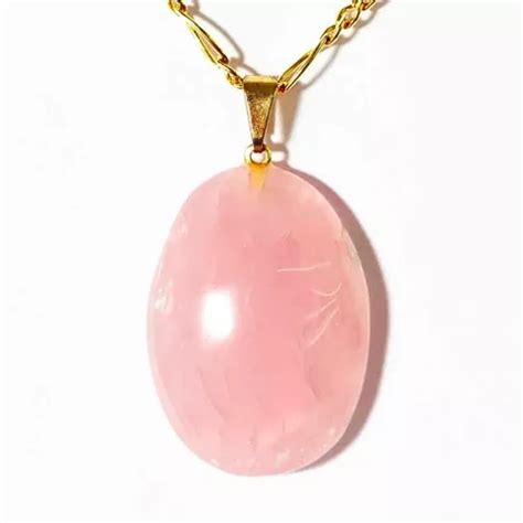 Colar Caboch O Quartzo Rosa Pedra Natural Pino Dourado Mercadolivre