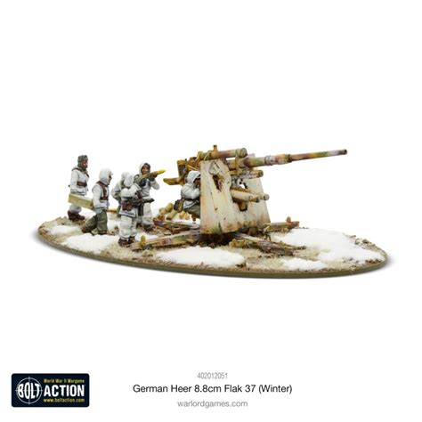 German Heer 88cm Flak 37 Winter Von Warlord Games Aus Deutsche Arm 3900