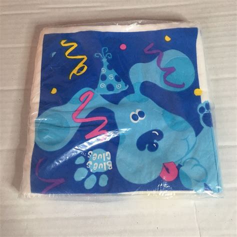 Vtg Blues Clues Party Napkins Viacom Nos Nickelodeon Ebay