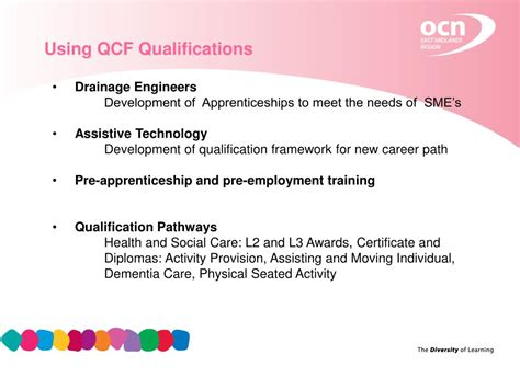 Ppt Qualifications Credit Framework Qcf Powerpoint Presentation