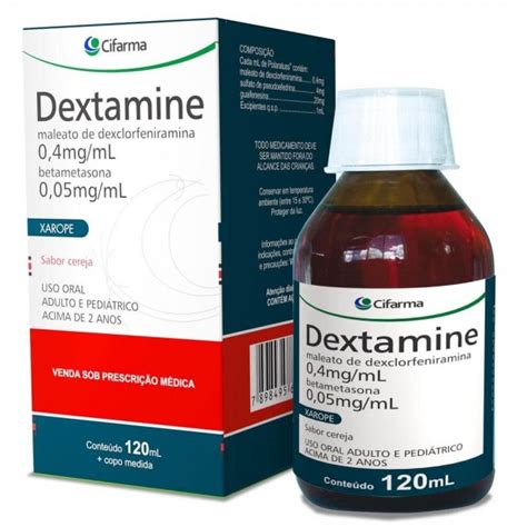 Dexmine Xarope E Bom Para Tosse - Dextamine Xarope 120ml Sabor Cereja