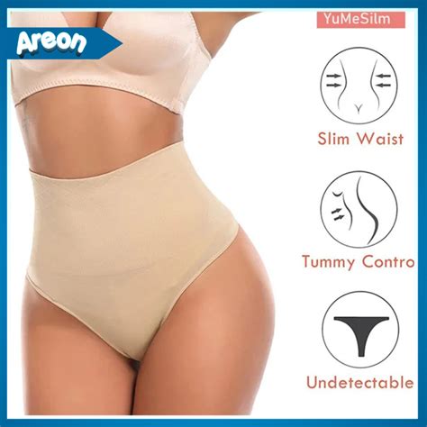 Usa Yumesilm Tummy Tightening Thong High Waist Tummy Control Panties