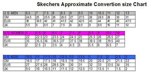 Buy Skechers Size Chart Off63 Discounted