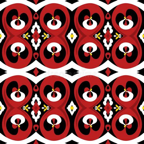 Red White and Black Abstract Pattern Stock Vector - Illustration of ...