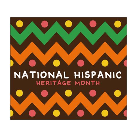 National Hispanic Heritage Lettering With Paint Frame Flat Style Icon