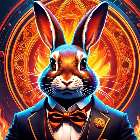 Flame Rabbit Ai Generated Artwork Nightcafe Creator