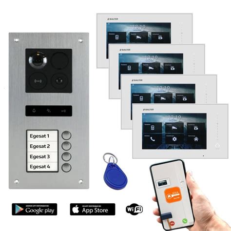 Balter Era Silber Rfid 2 Draht Bus Ip 7 Wifi Video Türstation Ios An