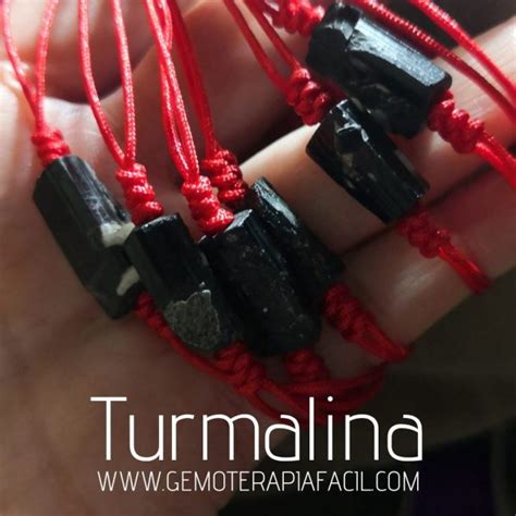 Pulsera Hilo Rojo Turmalina Negra Chorlo Gemoterapia F Cil Tienda