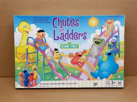 SESAME STREET CHUTES And Ladders Board Game Milton Bradley 2004 No