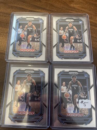 Lot Panini Monopoly Prizm Paolo Banchero Rookie Rc