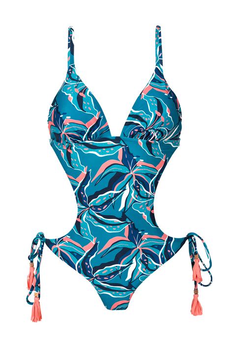 Trikini Br Silien Scrunch Imprim Bleu Rose Lilly Trikini Rio De Sol