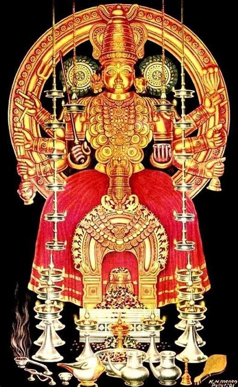 Sri Kodungalluramma Bhagavathy Sri Kurumba Bhadrakali Goddess Kali Maa Vedic Art God Art