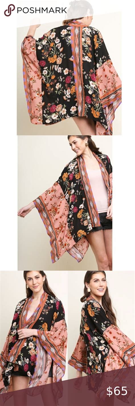 CLEARANCE PETUNIA Floral Print Kimono LAST ONE Floral Print