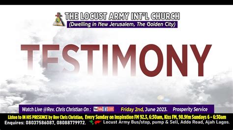 Rev Chris Christian Testimony Youtube