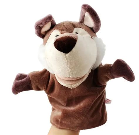 Bigmouth Hand Puppet Animal Plush Toys For Babies Adult With Movable