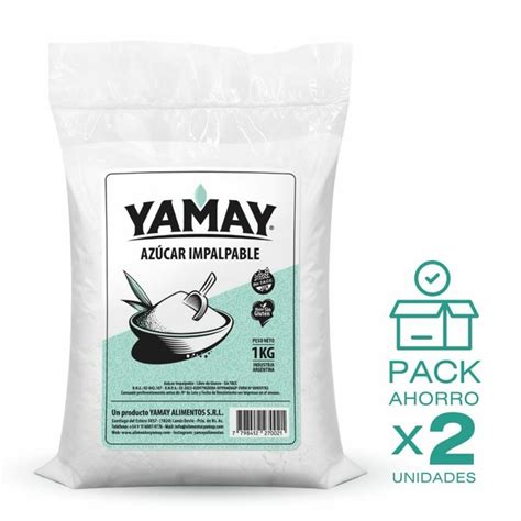 PACK x 2 Azúcar Impalpable sin TACC YAMAY x 1kg