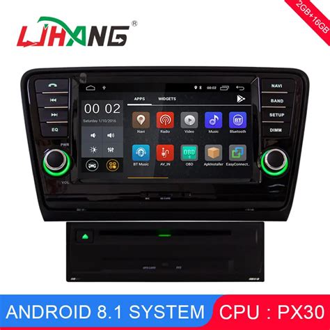 LJHANG Android 8 1 8 Inch 2 Din Car Multimedia Player For Skoda Octavia