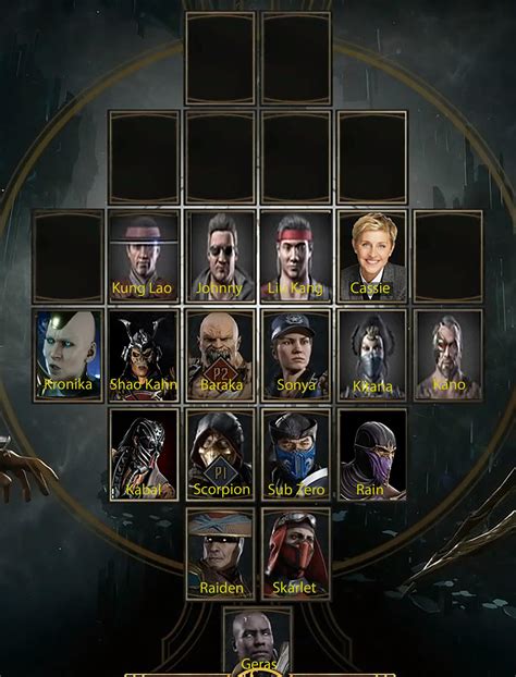 Updated Character Select Screen With Current In Game Models R