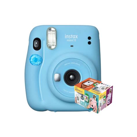 Fujifilm Instax Mini 11 Sky Blue Kit 20 Fotos Álbum