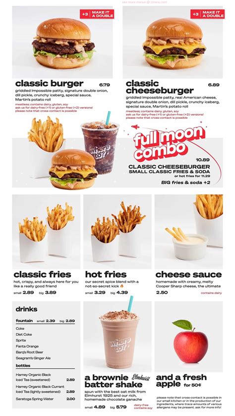 Online Menu Of Moonburger Restaurant Kingston New York 12401 Zmenu