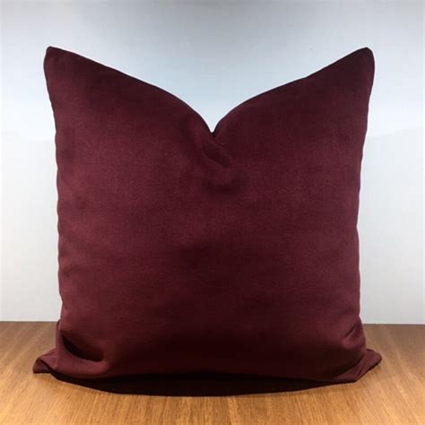 Burgundy Velvet Throw Pillows Burgundy Pillows Velvet Pillow | Etsy