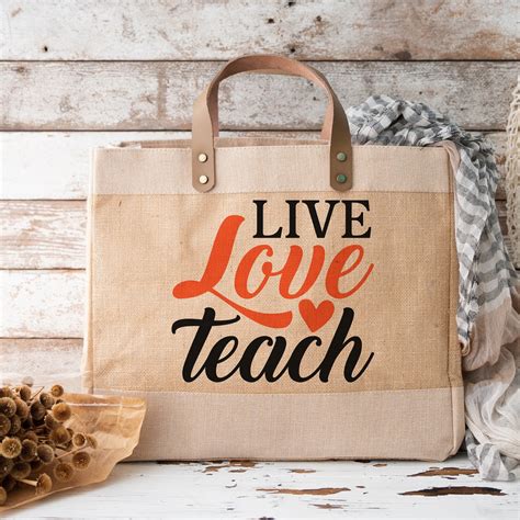 Live Love Teach With Heart Graphic Glowforge Shop