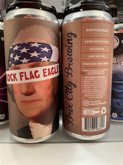 Rock Flag Eagle IPA, Brix City Brewing. : r/IASIP