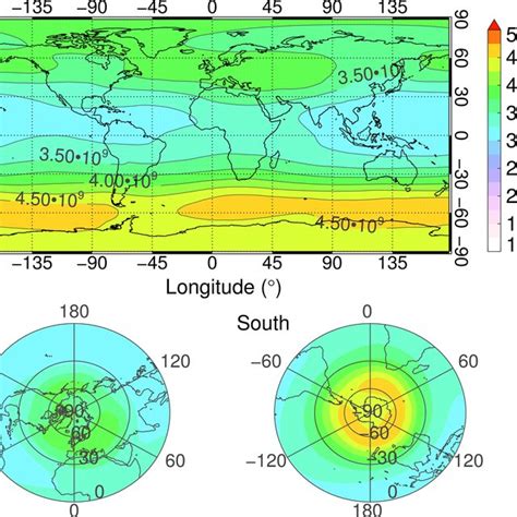 Global Geographical Distribution Of The Annual Mean Waccm Simulated Na