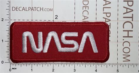 Red NASA Patch - Decal Patch - Co