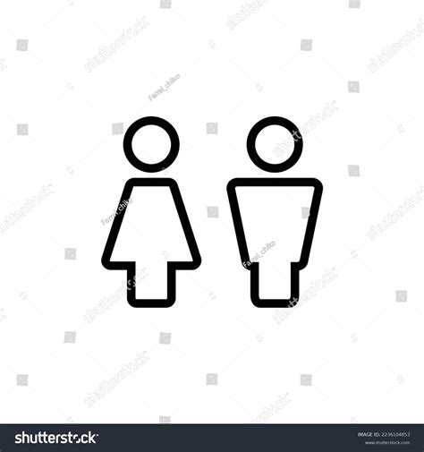 Couple Icon Gender Icon Male Female Stock Vector Royalty Free