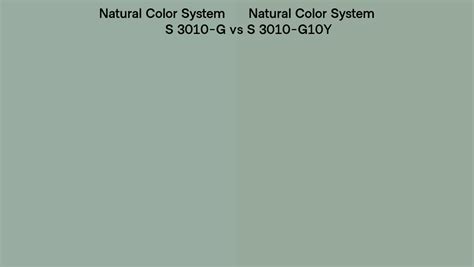 Natural Color System S 3010 G Vs S 3010 G10Y Side By Side Comparison