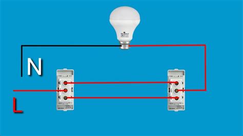 How To Two Way Light Switch Wiring How To Two Way Switch Connection Diagram Youtube