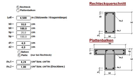 Programme für den Stahlbetonbau