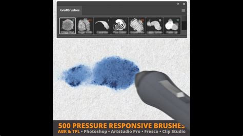 Photoshop Brushes For Digital Artists Realistic Pressure