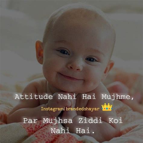 Cute Baby Attitude Shayari In Hindi New Born Baby Status Girly Girl