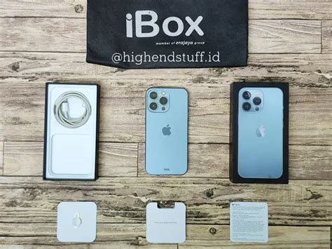 IPhone 13 Pro 256gb Blue Original Mulus Like New IBox Resmi Handphone