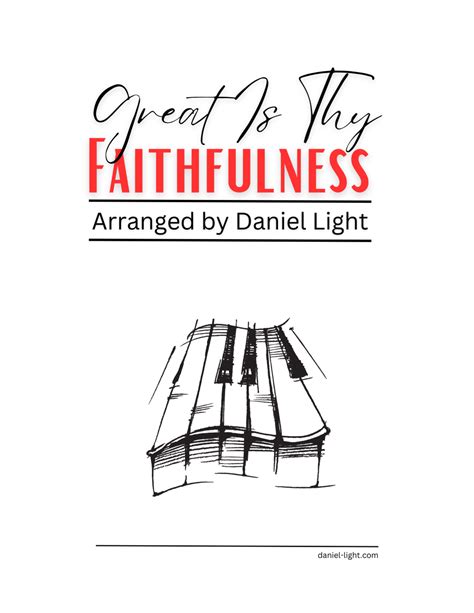 Great Is Thy Faithfulness Arr Daniel Light By Daniel Light Sheet