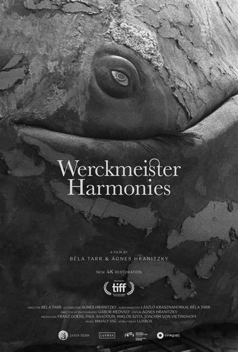 Janus Films On Twitter Poster For The New 4k Restoration Of Béla Tarr’s Werckmeister Harmonies