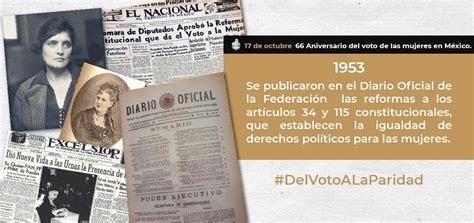 66 Años Del Voto Femenino En México Tempo