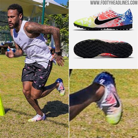 Neymar Wears €60 Version of His Signature Boots as He Trains in Brazil ...