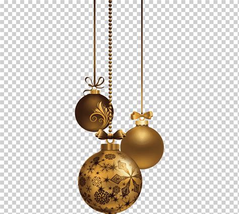 Gold Christmas Balls Png