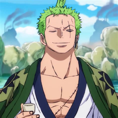 Roronoa Zoro Gambar Kawaii Animasi Gambar