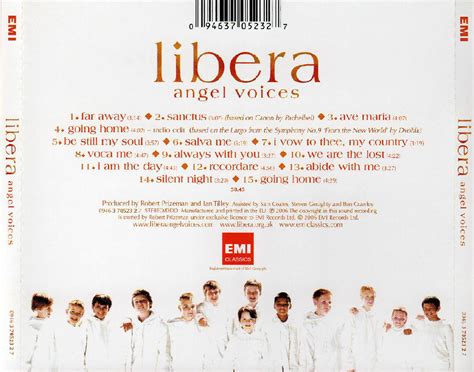 Car Tula Trasera De Libera Angels Voices Portada