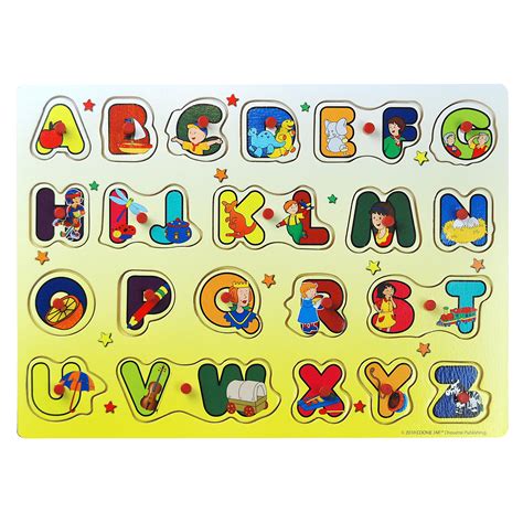 Caillou Wooden Alphabet Puzzle - Walmart.com