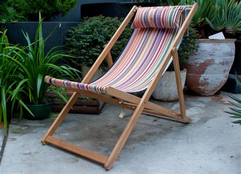 French Canvas Deck Chair - Traditional - Outdoor Folding Chairs - by ...