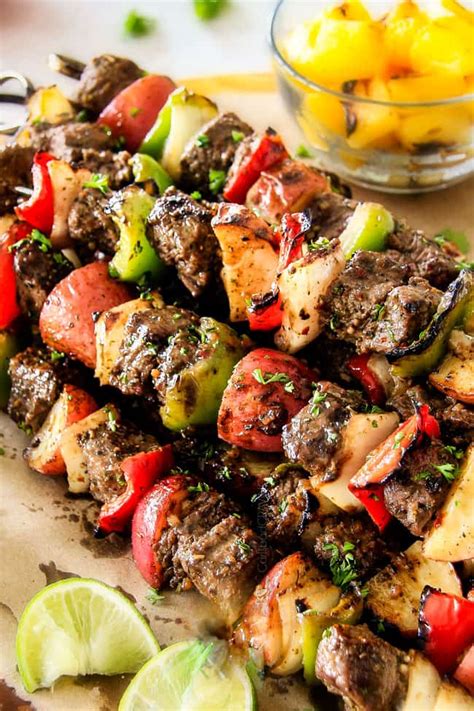 Brazilian Beef Kabobs With Pineapple And Peppers Sparkles 42 Off