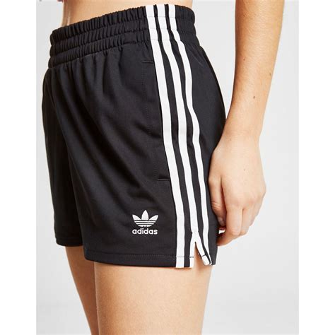 Adidas Originals 3 Stripes Poly Shorts In Black Lyst