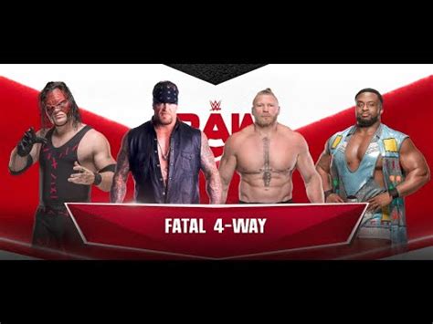 WWE 2K22 Gameplay Fatal 4 Way Full Elimination Match HD 4K On Xbox