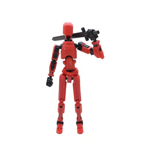 1pc Multi Jointed Movable Robot 3d Printed Human Body Model Toy Slucky